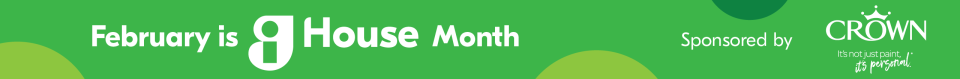 Banner showing that Crown paints is sponosring House Month