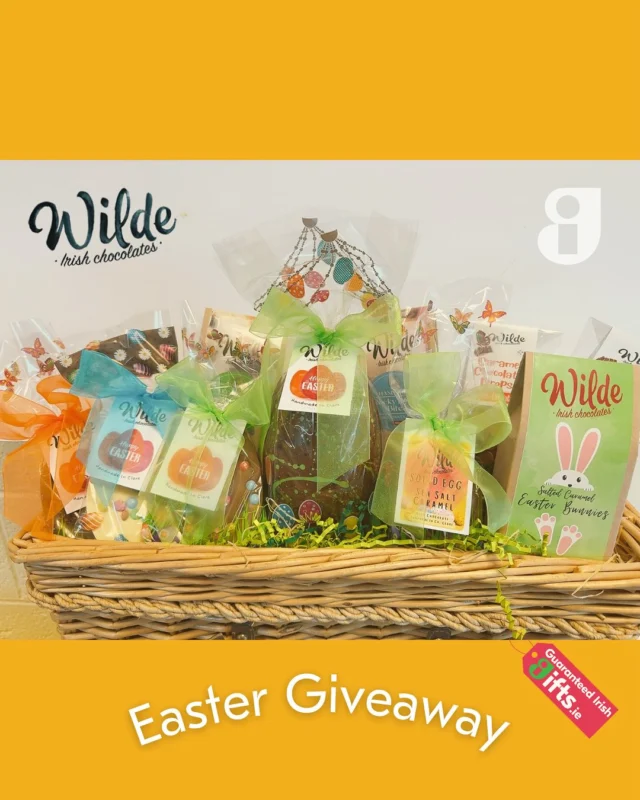 🐣 EASTER GIVEAWAY! 🐣
Competition closed 🎉
We’ve teamed up with Guaranteed Irish members and chocolate wizards at @wildeirishchocolates, to bring you the ultimate Easter treat worth over €130! 🍫✨
 
 
To enter:
🐰 Follow @wildeirishchocolates, @guaranteed_irl, and @guaranteedirishgifts
🐰 Like this post
🐰 Tag a friend in the comments (each tag = 1 entry!)
🐰 Bonus entry: Share to your stories & tag us!
 
One lucky winner will receive ALL of these fabulous products!
🍫 1 x Dubai Egg 300g – €49.00
🍫 1 x Salted Caramel Stuffed Egg – €19.95
🍫 1 x Dotty About Easter Milk Egg – €7.95
🍫 1 x Dotty About Easter White Egg – €7.95
🍫 1 x Berry Crusted Flat Vegan Egg – €7.95
🍫 1 x Rocky Road Bites Pouch – €6.95
🍫 1 x Cookie Crunch Bites Pouch – €6.95
🍫 1 x Caramel Chocolate Drops – €5.50
🍫 1 x White Chocolate Drops – €5.50
🍫 1 x Salty Bunny Milk Chocolate Pouch – €9.95
 
Giveaway closes April 15th 🐇
 
Open to ROI residents only. 
 
#WildeIrishChocolates #EasterGiveaway #AllTogetherBetter